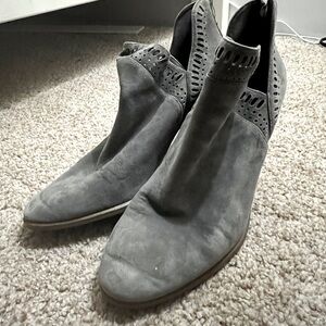 Grey booties 8.5